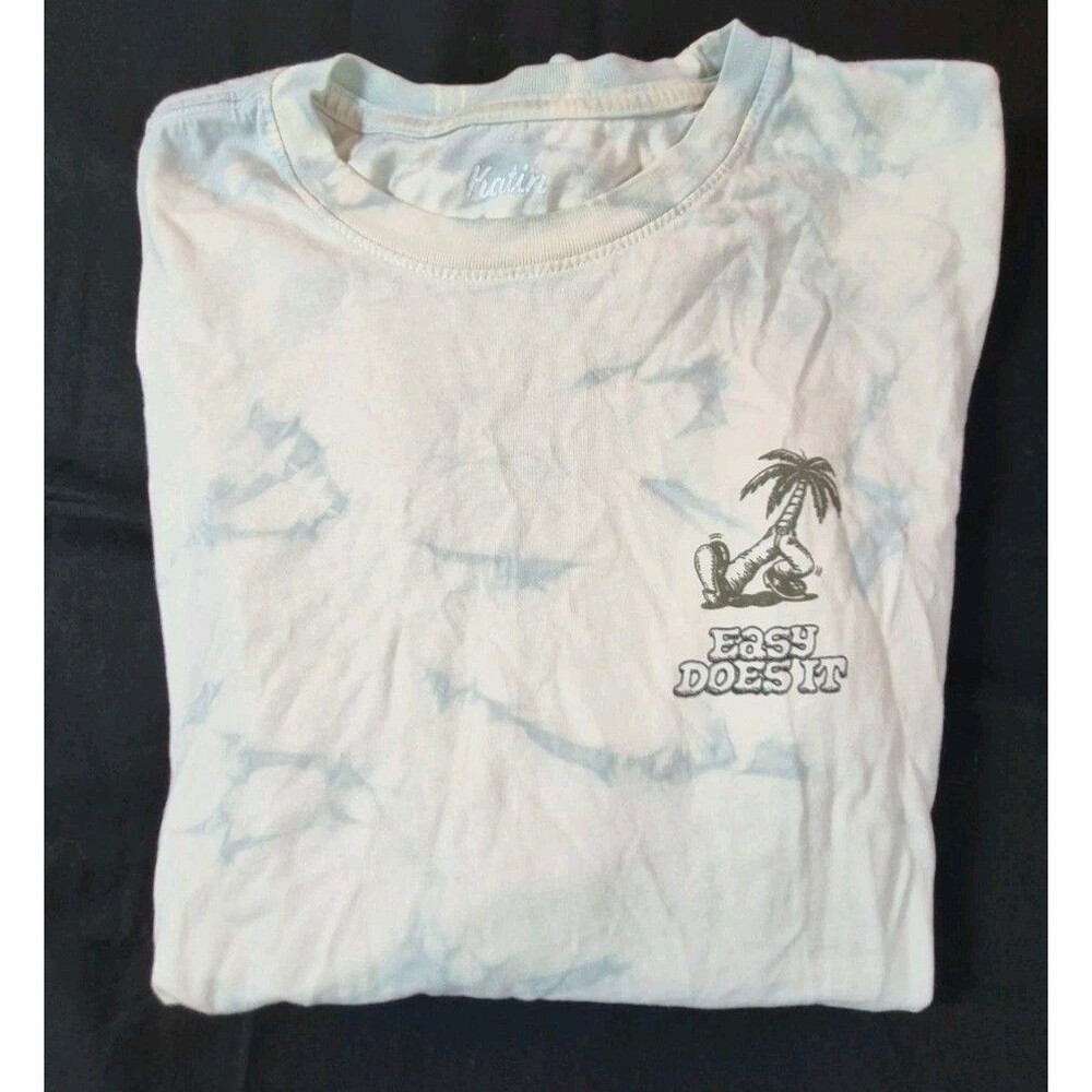 Katin Stroll Long Sleeve T Shirt Men's Size L Cloud Wash Tie Dye Easy Does It